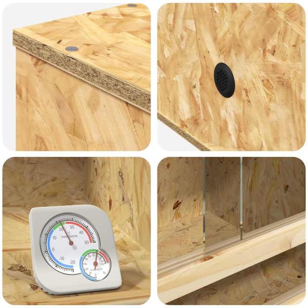 Terrarium Braun 40 x 40 x 90 cm OSB