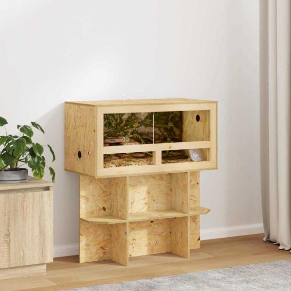 ARDEBO.de - Terrarium Braun 80 x 40 x 90 cm OSB