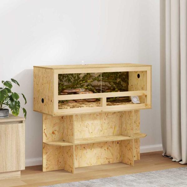 ARDEBO.de - Terrarium Braun 100 x 40 x 90 cm OSB