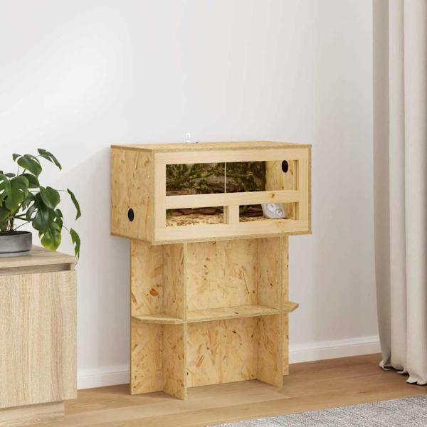 ARDEBO.de - Terrarium Braun 60 x 30 x 80 cm OSB