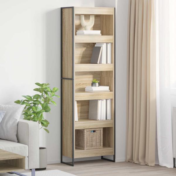 ARDEBO.de - Bücherregal 2 pcs Sonoma 80 x 30 x 155 cm Holzwerkstoff