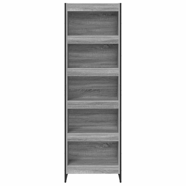 Bücherregal 2 pcs Graues Sonoma 80 x 30 x 155 cm Holzwerkstoff