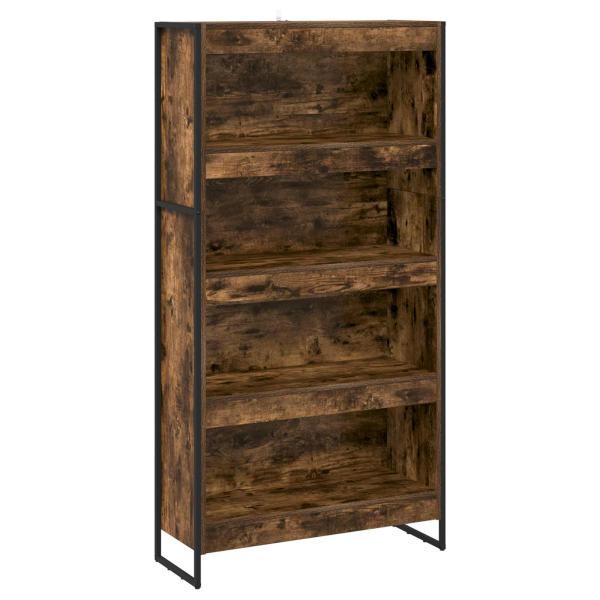 ARDEBO.de - Bücherregal 2 pcs Raucharbe 80 x 30 x 155 cm Holzwerkstoff