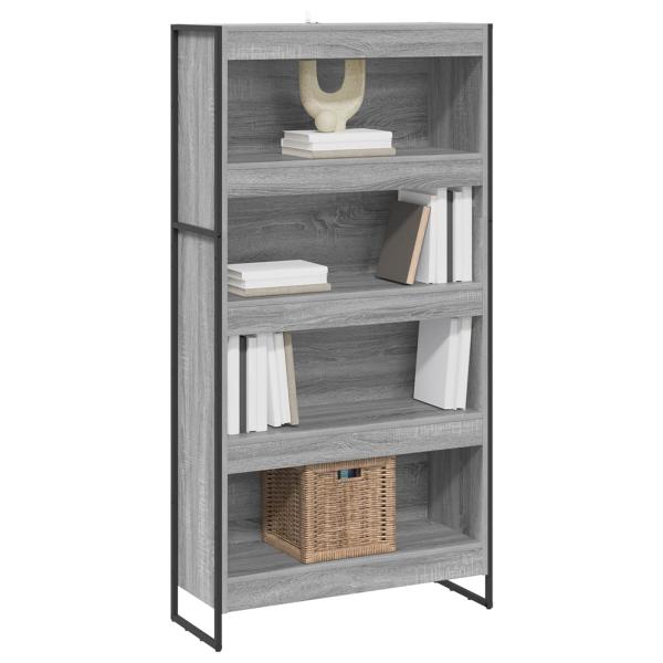 Bücherregal 2 pcs Graues Sonoma 80 x 30 x 155 cm Holzwerkstoff