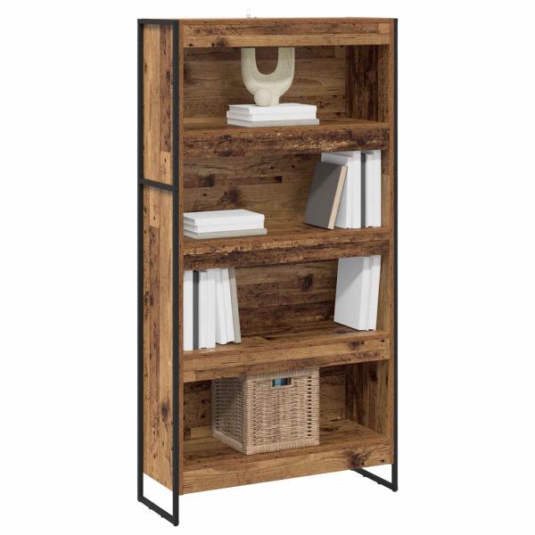 Bücherregal 2 pcs Altholz 80 x 30 x 155 cm Holzwerkstoff