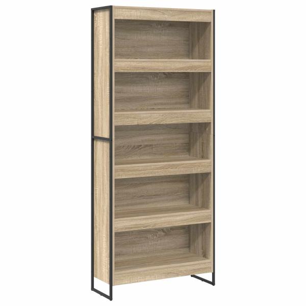 Bücherregal 80 x 30 x 189,5 cm Holzwerkstoff Sonoma