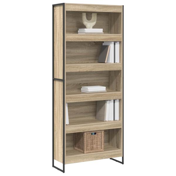 Bücherregal 80 x 30 x 189,5 cm Holzwerkstoff Sonoma