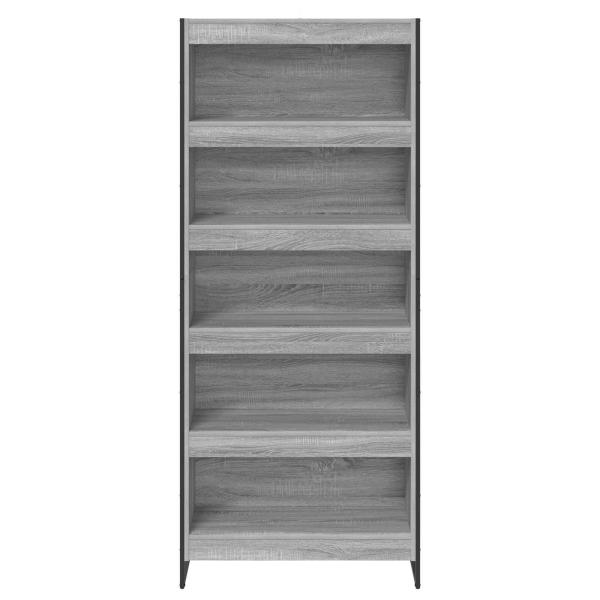 Bücherregal 2 pcs Graues Sonoma 80 x 30 x 155 cm Holzwerkstoff