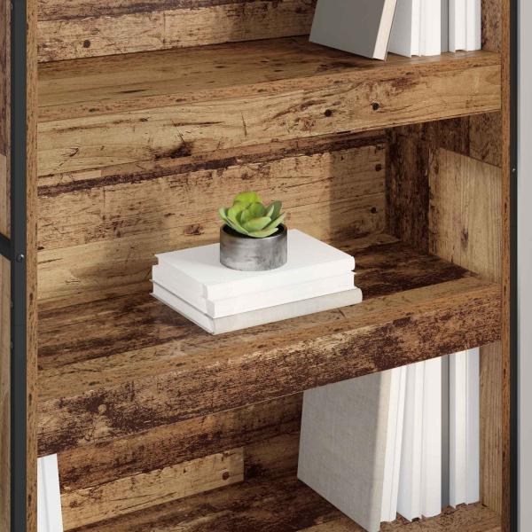 Bücherregal 2 pcs Altholz 80 x 30 x 155 cm Holzwerkstoff