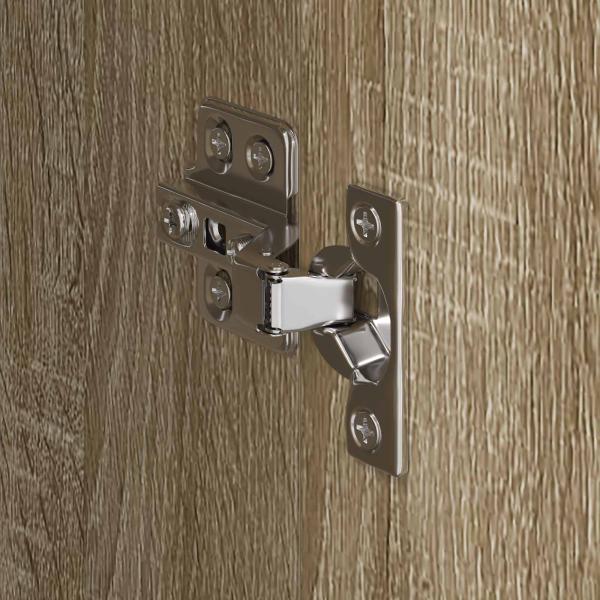 Warderobe mit Tür 2 pcs Sonoma 50 x 50 x 200 cm Holzwerkstoff