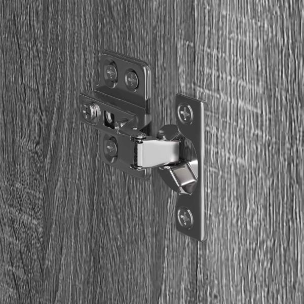 Warderobe 2 pcs Graues Sonoma 50 x 50 x 200 cm Holzwerkstoff