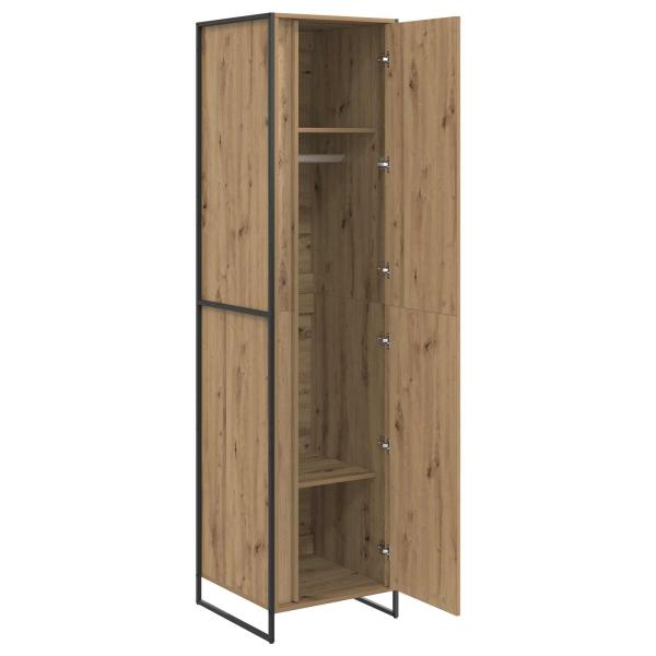 Warderobe mit Tür 2 pcs Kunsthandwerk Eiche 50 x 50 x 200 cm