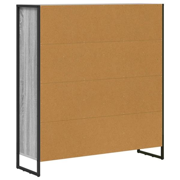 Bücherregal 2 pcs Graues Sonoma 99,5 x 30 x 108,5 cm