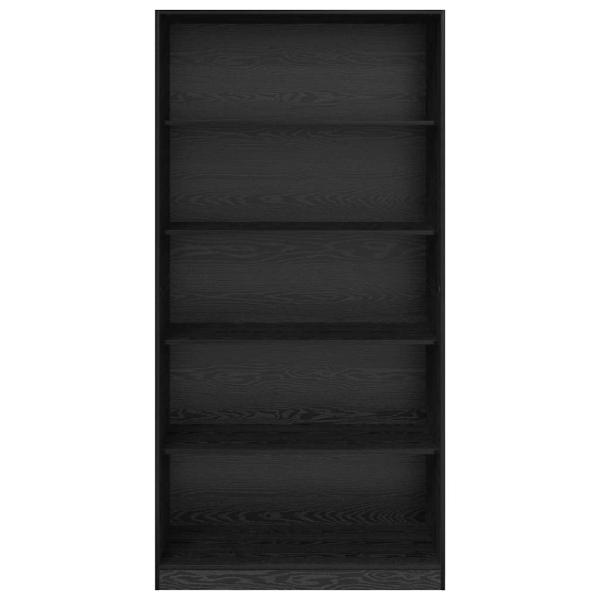 Kleiderschrank Schwarz Eichen-Optik 100 x 50 x 200 cm