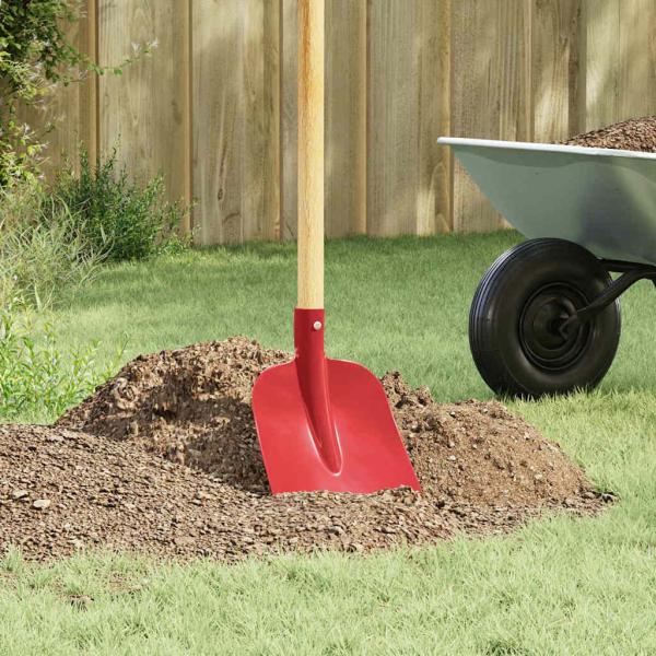 ARDEBO.de - Schaufelkopf Rot 32 x 24,5 cm Pulverbeschichteter Stahl