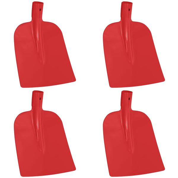 Schaufelkopf 4 pcs Rot 32 x 24,5 cm Pulverbeschichteter Stahl