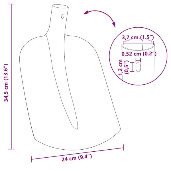 Schaufelkopf 4 pcs Schwarz 34,5 x 24 cm