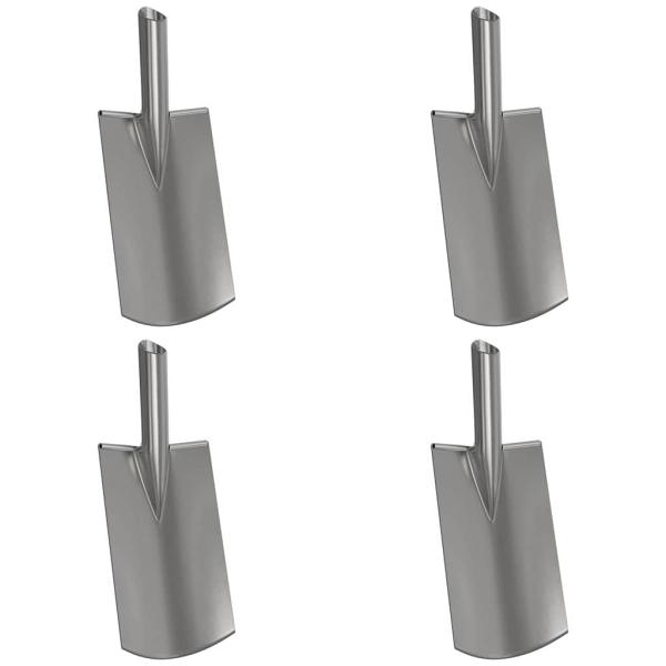Schaufelkopf 4 pcs Silber 43 x 17 cm Pulverbeschichteter Stahl