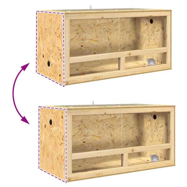 Terrarium Braun 50 x 100 x 50 cm OSB