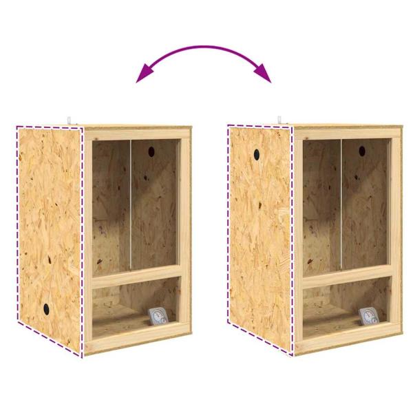 Terrarium Braun 50 x 50 x 80 cm OSB