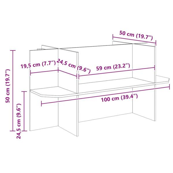 Terrarienbasis Braun 100 x 50 x 50 cm OSB