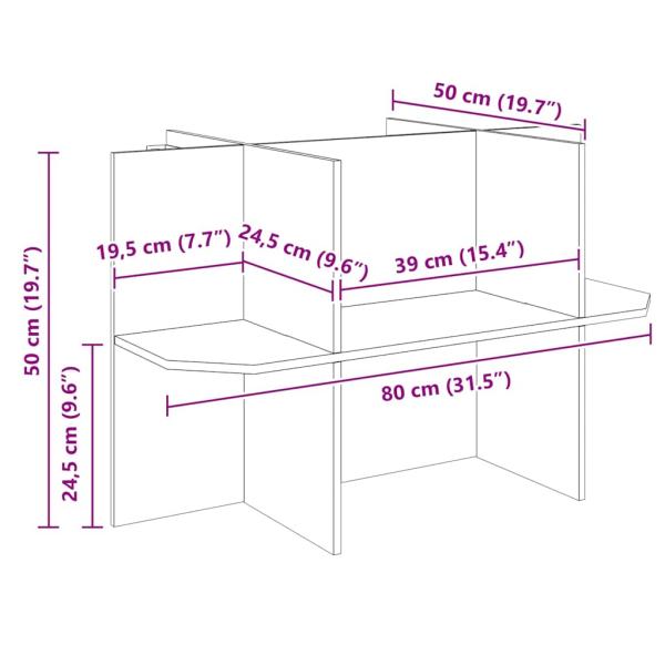 Terrarienbasis Braun 80 x 50 x 50 cm OSB