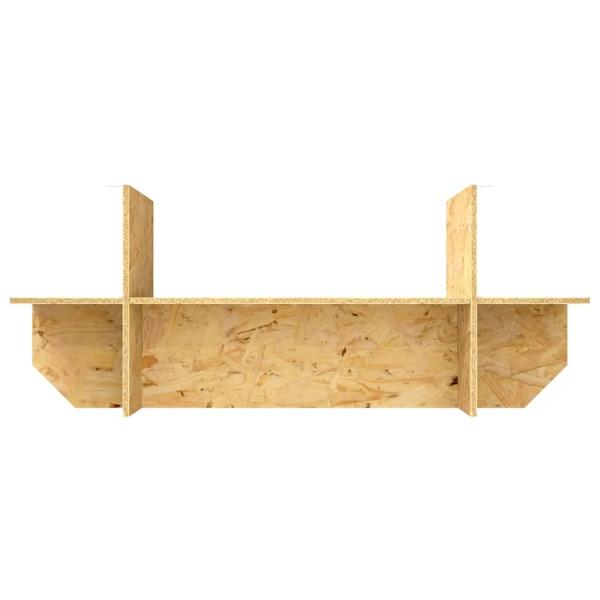 Terrarienbasis mit Regal Braun 100 x 40 x 50 cm OSB