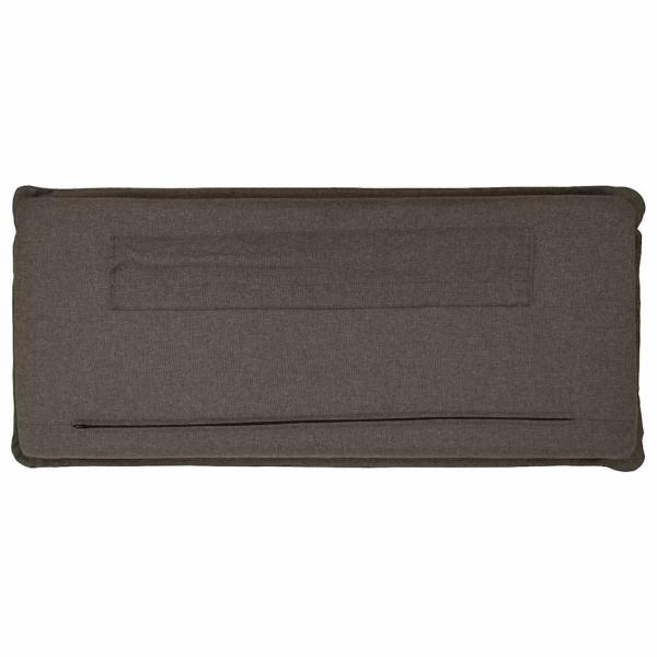 Gepolstertes Kopfteil Natürlich und Hellgrau 160 cm