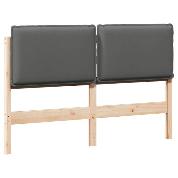 ARDEBO.de - Gepolstertes Kopfteil Natürlich und Hellgrau 120 cm