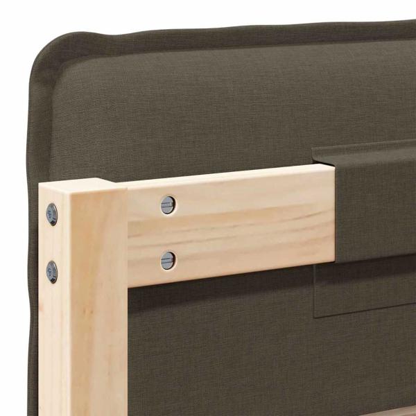 Gepolstertes Kopfteil mit Kopfteil Natürlich und Hellgrau 80 cm