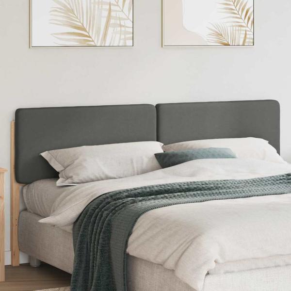 ARDEBO.de - Gepolstertes Kopfteil mit Kopfteil Braun und Hellgrau 200 cm