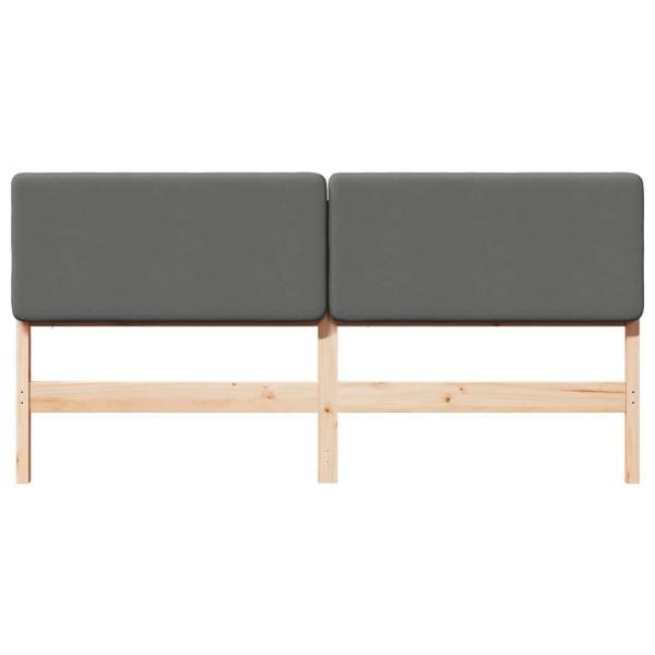 Gepolstertes Kopfteil mit Kopfteil Braun und Hellgrau 200 cm