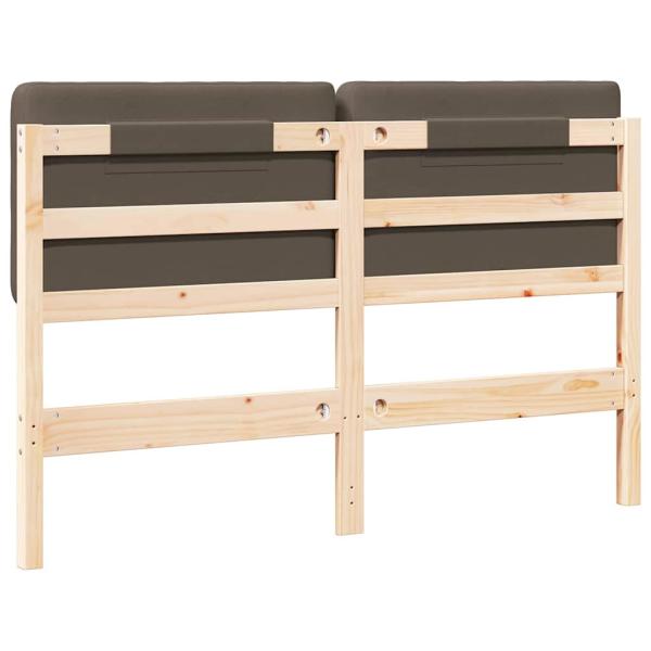 ARDEBO.de - Gepolstertes Kopfteil mit Kopfteil Braun und Taupe 135 cm