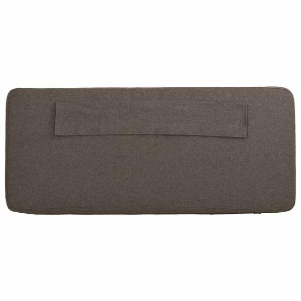 Gepolstertes Kopfteil mit Kopfteil Braun und Taupe 135 cm