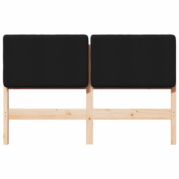 Gepolstertes Kopfteil mit Kopfteil Braun und Schwarz 120 cm