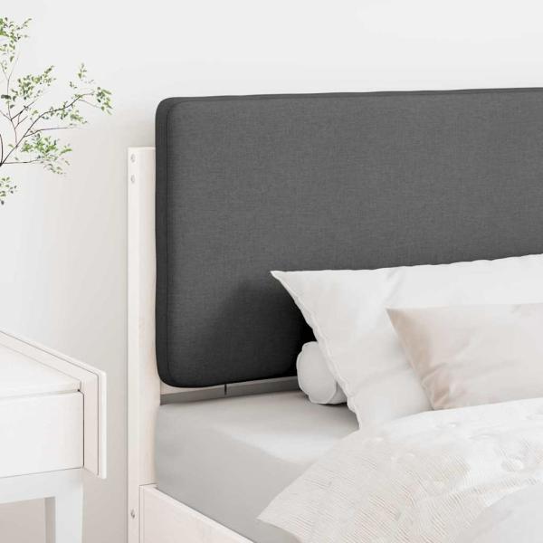 Gepolstertes Kopfteil mit Kopfteil Weiß und Hellgrau 80 cm