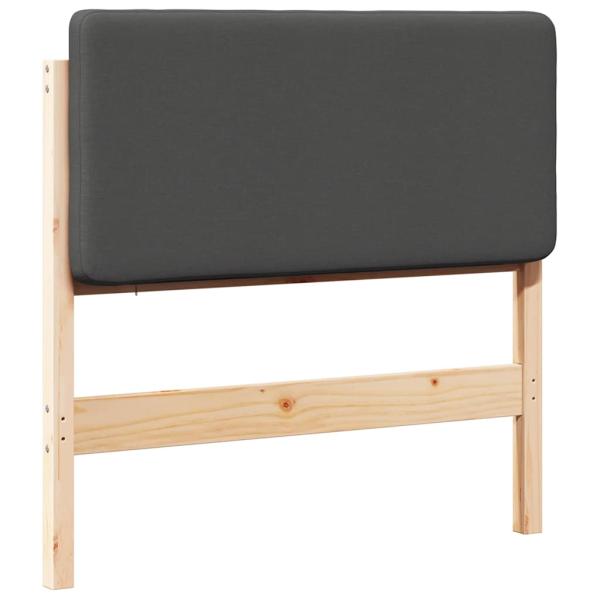 Gepolstertes Kopfteil mit Kopfteil Braun und Dunkelgrau 75 cm