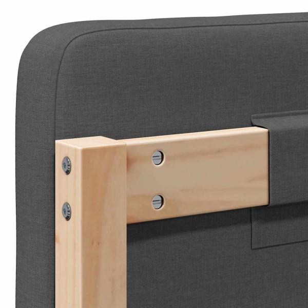 Gepolstertes Kopfteil mit Kopfteil Braun und Dunkelgrau 75 cm