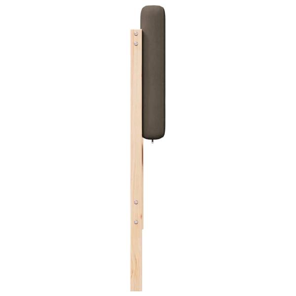 Gepolstertes Kopfteil mit Kopfteil Braun und Taupe 75 cm