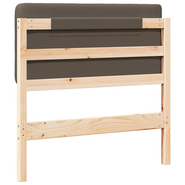 Gepolstertes Kopfteil mit Kopfteil Braun und Taupe 75 cm