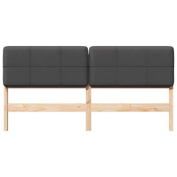 Gepolstertes Kopfteil mit Kopfteil Braun und Dunkelgrau 200 cm