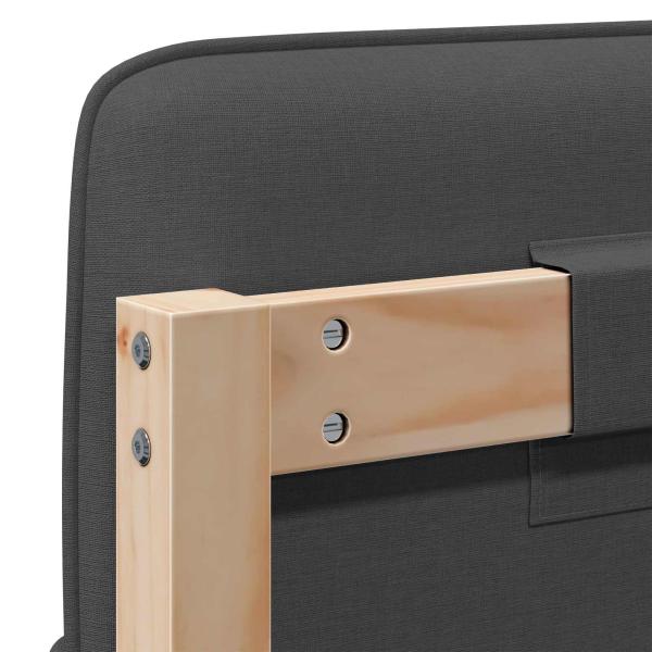 Gepolstertes Kopfteil mit Kopfteil Braun und Dunkelgrau 200 cm