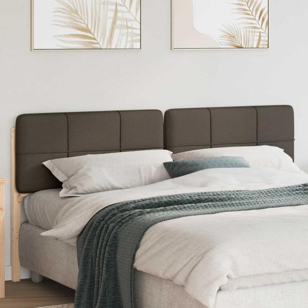 ARDEBO.de - Gepolstertes Kopfteil mit Kopfteil Braun und Taupe 200 cm