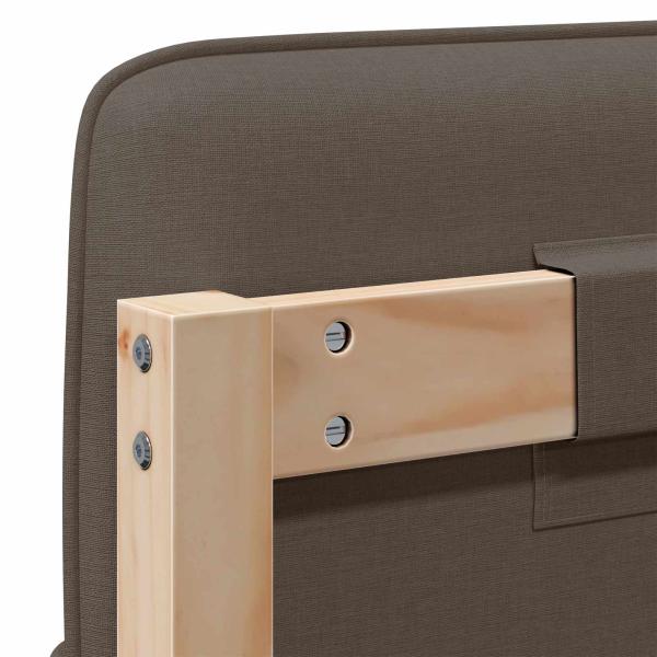 Gepolstertes Kopfteil mit Kopfteil Braun und Taupe 180 cm