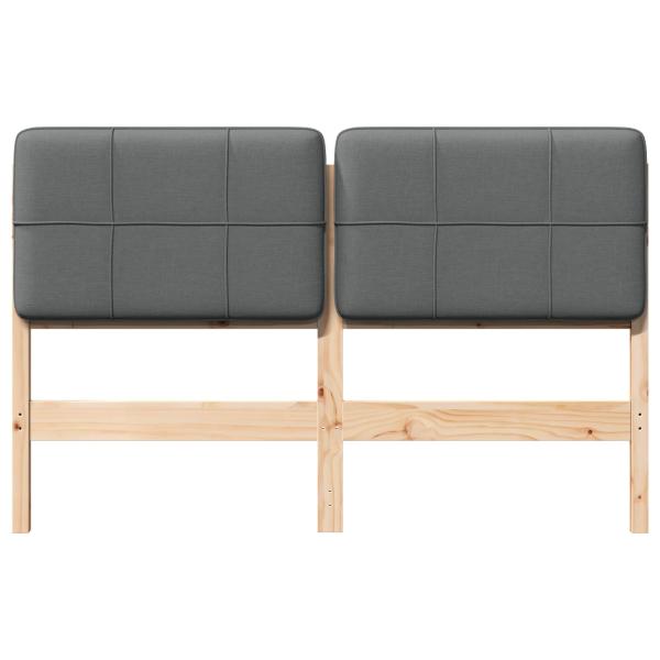 Gepolstertes Kopfteil mit Kopfteil Braun und Hellgrau 160 cm