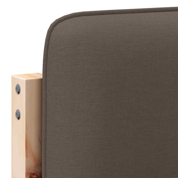 Gepolstertes Kopfteil mit Kopfteil Braun und Taupe 140 cm