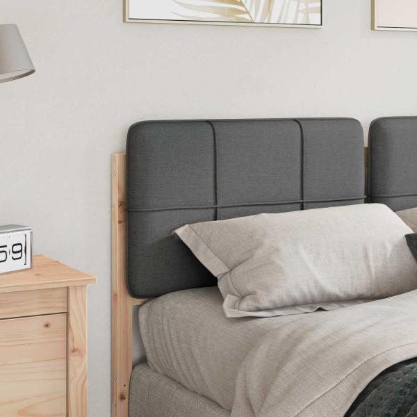 Gepolstertes Kopfteil mit Kopfteil Braun und Hellgrau 135 cm