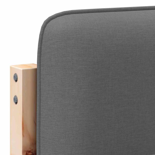 Gepolstertes Kopfteil mit Kopfteil Braun und Hellgrau 135 cm