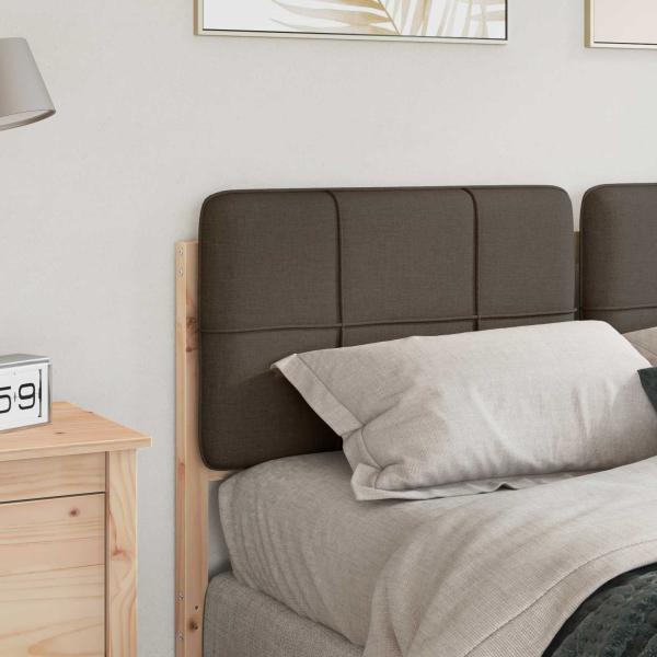 Gepolstertes Kopfteil mit Kopfteil Braun und Taupe 135 cm