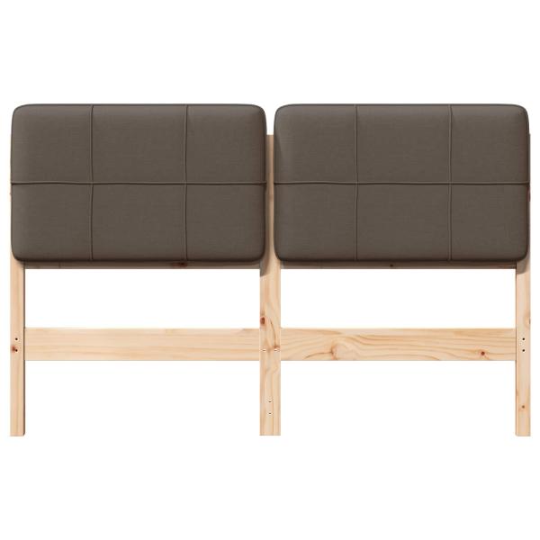 Gepolstertes Kopfteil mit Kopfteil Braun und Taupe 135 cm